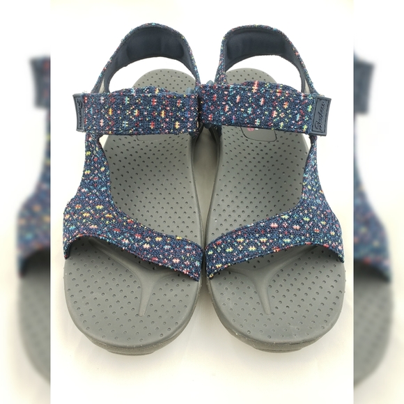 Sketchers  Navy Kicker Sandals 9 W/Box - Picture 5 of 11